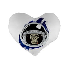 Spacemonkey Standard 16  Premium Heart Shape Cushions by goljakoff