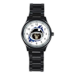 Spacemonkey Stainless Steel Round Watch by goljakoff