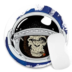 Spacemonkey Round Mousepads by goljakoff