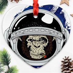 Spacemonkey Ornament (heart)