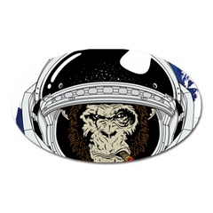 Spacemonkey Oval Magnet by goljakoff