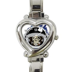 Spacemonkey Heart Italian Charm Watch by goljakoff