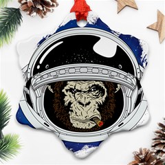 Spacemonkey Ornament (snowflake)