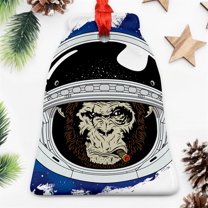 Spacemonkey Ornament (Bell)