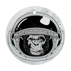 Spacemonkey Ornament (round) by goljakoff