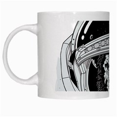 Spacemonkey White Mugs by goljakoff