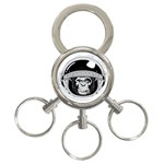 Spacemonkey 3-Ring Key Chain Front