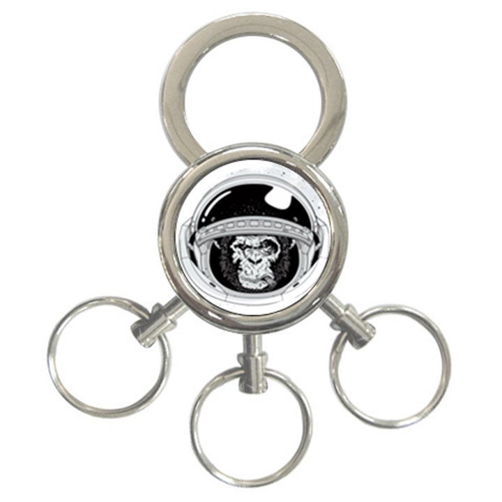 Spacemonkey 3-Ring Key Chain