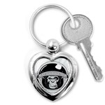 Spacemonkey Key Chain (Heart) Front