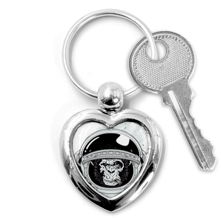 Spacemonkey Key Chain (Heart)