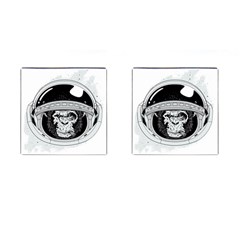 Spacemonkey Cufflinks (square) by goljakoff