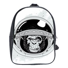 Spacemonkey School Bag (large) by goljakoff