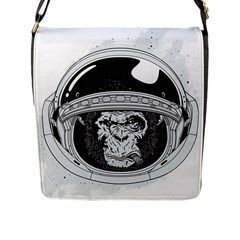 Spacemonkey Flap Closure Messenger Bag (l) by goljakoff