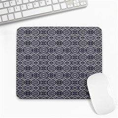 Silver Ornate Decorative Design Pattern Large Mousepads by dflcprintsclothing