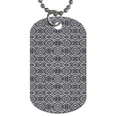 Silver Ornate Decorative Design Pattern Dog Tag (two Sides) by dflcprintsclothing