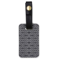 Silver Ornate Decorative Design Pattern Luggage Tag (one Side) by dflcprintsclothing