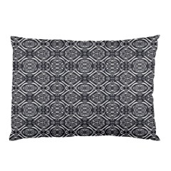 Silver Ornate Decorative Design Pattern Pillow Case (two Sides)