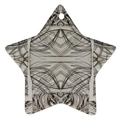 Monochrome Module Pattern Iv Ornament (star) by kaleidomarblingart