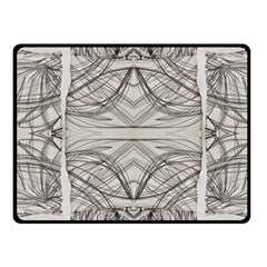 Monochrome Module Pattern Iv Fleece Blanket (small) by kaleidomarblingart