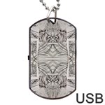 Monochrome module Pattern IV Dog Tag USB Flash (One Side) Front