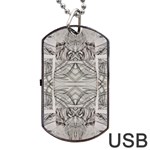 Monochrome module Pattern IV Dog Tag USB Flash (Two Sides) Back