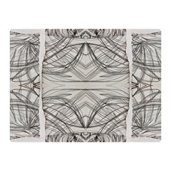 Monochrome Module Pattern Iv Double Sided Flano Blanket (mini)  by kaleidomarblingart