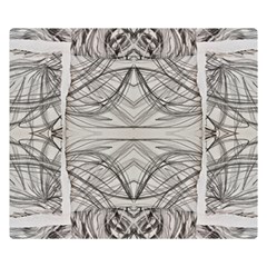 Monochrome Module Pattern Iv Double Sided Flano Blanket (small)  by kaleidomarblingart