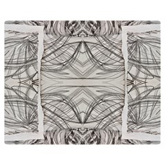 Monochrome Module Pattern Iv Double Sided Flano Blanket (medium)  by kaleidomarblingart