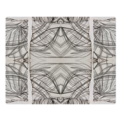 Monochrome Module Pattern Iv Double Sided Flano Blanket (large)  by kaleidomarblingart