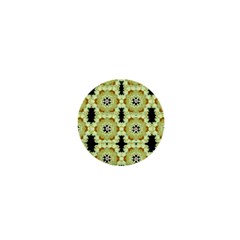 Summer Sun Flower Power Over The Florals In Peace Pattern 1  Mini Buttons by pepitasart