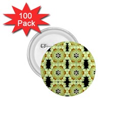 Summer Sun Flower Power Over The Florals In Peace Pattern 1 75  Buttons (100 Pack)  by pepitasart