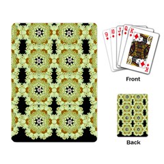 Summer Sun Flower Power Over The Florals In Peace Pattern Playing Cards Single Design (rectangle) by pepitasart