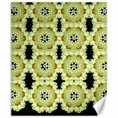 Summer Sun Flower Power Over The Florals In Peace Pattern Canvas 8  X 10  by pepitasart