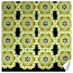 Summer Sun Flower Power Over The Florals In Peace Pattern Canvas 16  X 16  by pepitasart