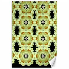 Summer Sun Flower Power Over The Florals In Peace Pattern Canvas 20  X 30  by pepitasart