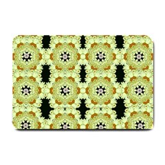 Summer Sun Flower Power Over The Florals In Peace Pattern Small Doormat  by pepitasart