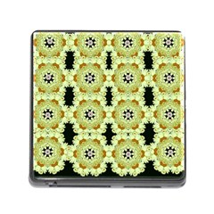 Summer Sun Flower Power Over The Florals In Peace Pattern Memory Card Reader (square 5 Slot) by pepitasart