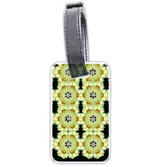 Summer Sun Flower Power Over The Florals In Peace Pattern Luggage Tag (one Side) by pepitasart