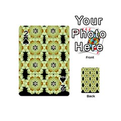 Summer Sun Flower Power Over The Florals In Peace Pattern Playing Cards 54 Designs (mini) by pepitasart