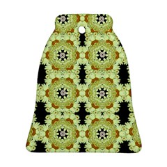 Summer Sun Flower Power Over The Florals In Peace Pattern Bell Ornament (two Sides)