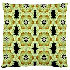 Summer Sun Flower Power Over The Florals In Peace Pattern Large Cushion Case (two Sides) by pepitasart