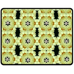 Summer Sun Flower Power Over The Florals In Peace Pattern Double Sided Fleece Blanket (medium)  by pepitasart