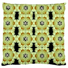 Summer Sun Flower Power Over The Florals In Peace Pattern Large Flano Cushion Case (one Side) by pepitasart