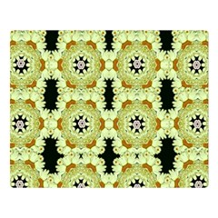 Summer Sun Flower Power Over The Florals In Peace Pattern Double Sided Flano Blanket (large)  by pepitasart