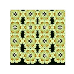 Summer Sun Flower Power Over The Florals In Peace Pattern Small Satin Scarf (square) by pepitasart