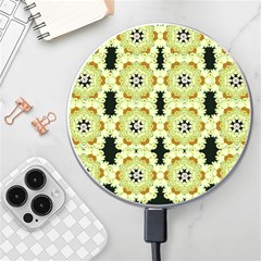 Summer Sun Flower Power Over The Florals In Peace Pattern Wireless Charger