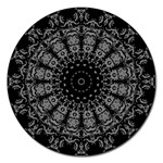 Gothic Mandala Magnet 5  (Round) Front