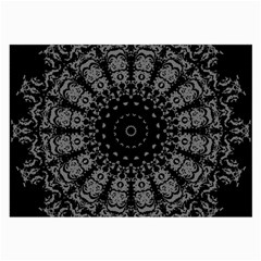 Gothic Mandala Large Glasses Cloth (2 Sides) by MRNStudios