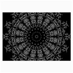 Gothic Mandala Large Glasses Cloth (2 Sides) Front