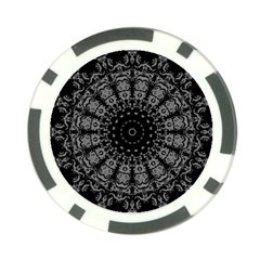 Gothic Mandala Poker Chip Card Guard by MRNStudios